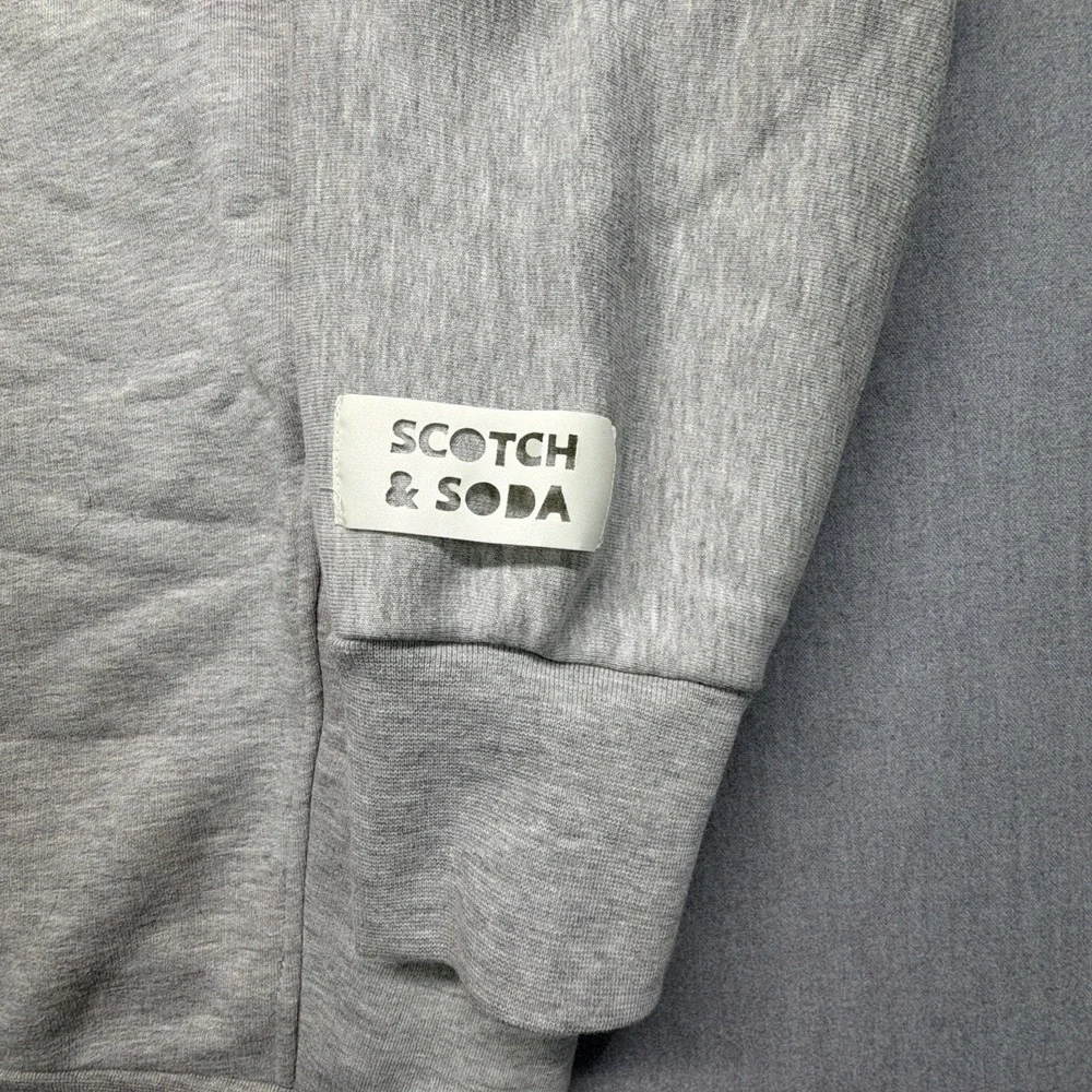 Scotch & Soda Gray Fleece Sweatshirt Style #159933 Size Large NEW w/Tags - Picture 2 of 6